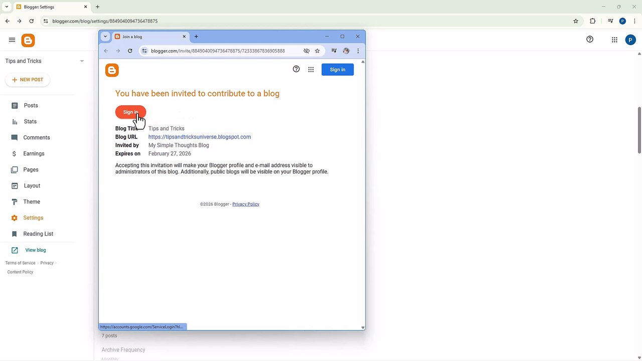 Blogger 35 Managing Blog Contributors