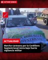 Marcha-caravana por la Cordillera Septentrional inicia bajo fuerte vigilancia militar