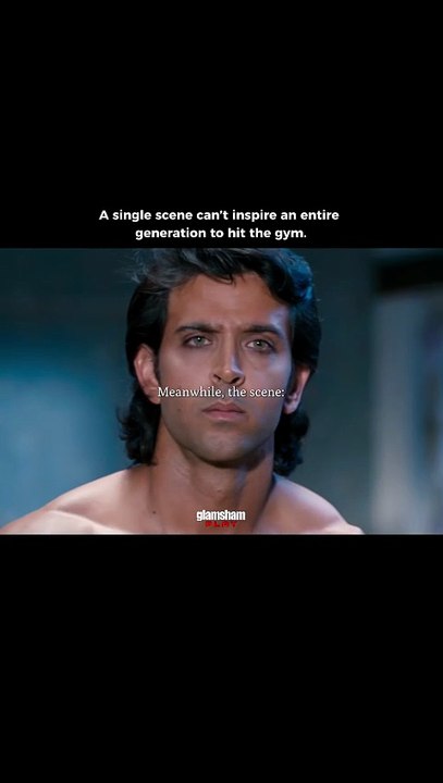 One scene, lifelong gym motivation. 💪🔥  #glamsham #fitnessinspiration #moviemoment #gymculture #hrithikroshan  {glamsham, fitness inspiration, movie moment, gym culture, hrithik roshan}