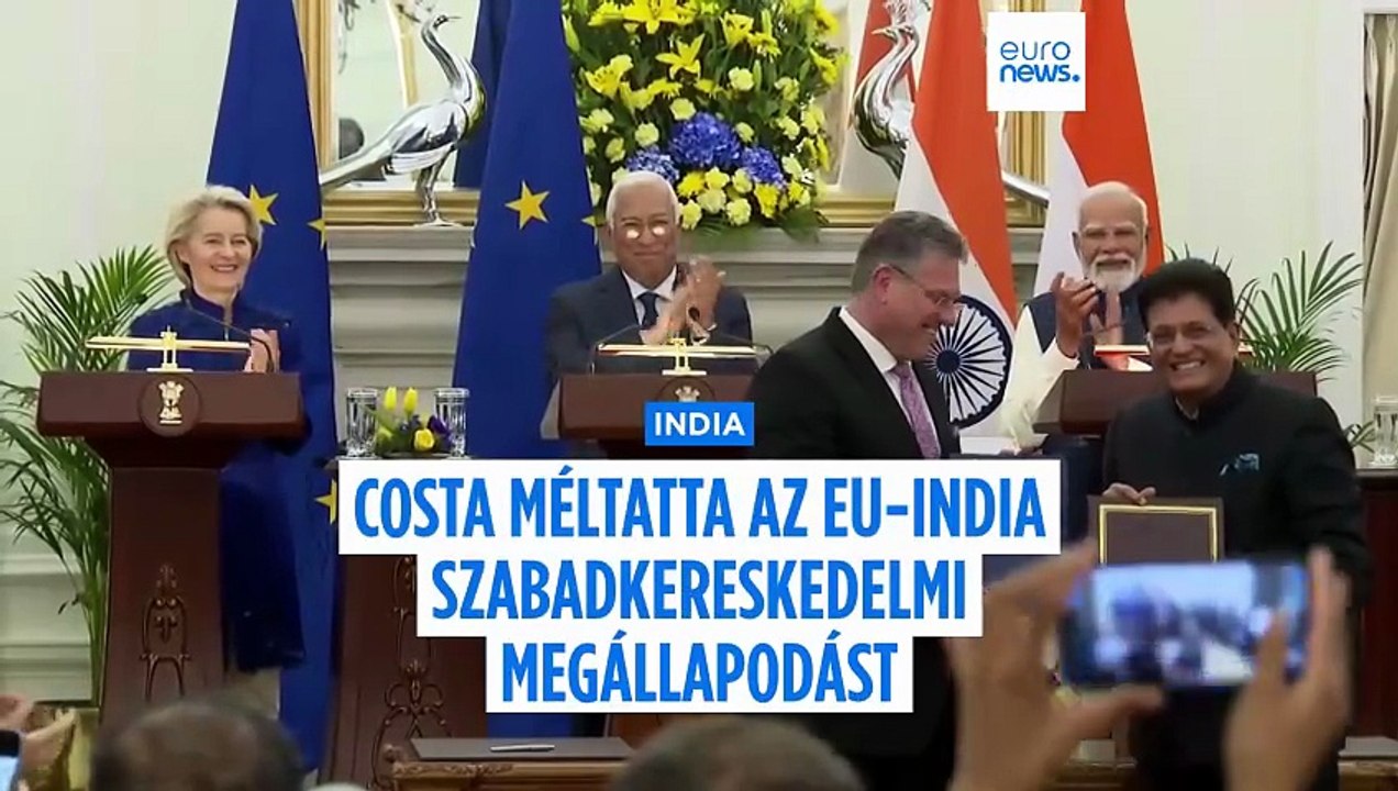 Exkluzív: Az EU és India közötti megállapodást méltatta az Európai Tanács elnöke az Euronewsnak