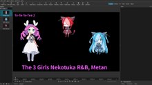 めたん、ててててん。 "Te-Te-Te-Ten 2"  /  THE 3 GIRLS NEKOTUKA R&B, METAN