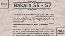 Esad Mansur - Bakara Suresi Tefsiri 55-57