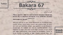 Esad Mansur - Bakara Suresi Tefsiri 67