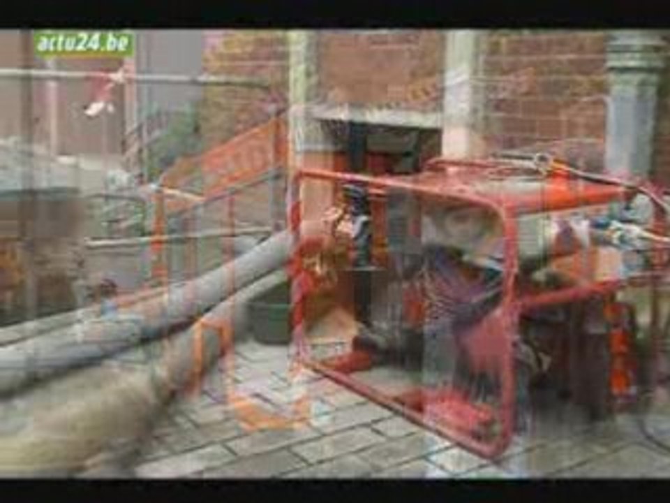 Actu24 Tournai: L'école Marcel Carbonnelle sous eau