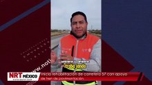 Inicia rehabilitación de carretera 57 con apoyo de tren de pavimentación