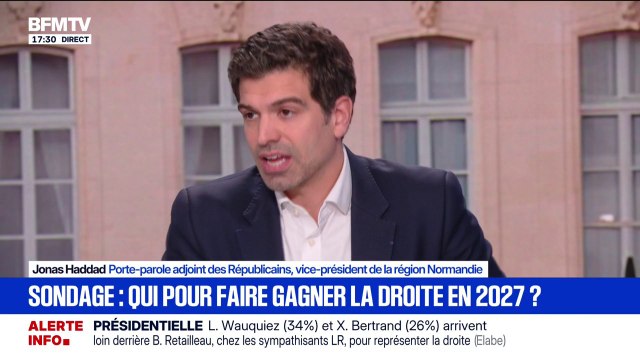 Il faut qu'on mette le paquet sur les municipales parce que fondamentalement, les Français veulent une politique de droite , selon Jonas Haddad (porte-parole adjoint des Républicains)
