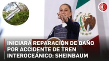 Iniciará reparación de daño por accidente de Tren Interoceánico: Sheinbaum