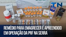 Remédio para emagrecer é apreendido em operação da PRF na Serra