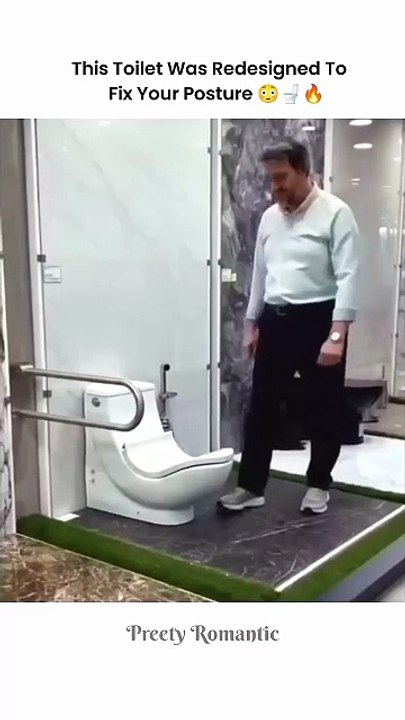 Modern Toilet Designed for Perfect Sitting Posture😂🚽✨ #shorts