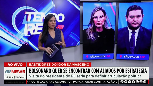 Jair Bolsonaro quer reunião com aliados para definir estratégias da direita na eleição | TEMPO REAL