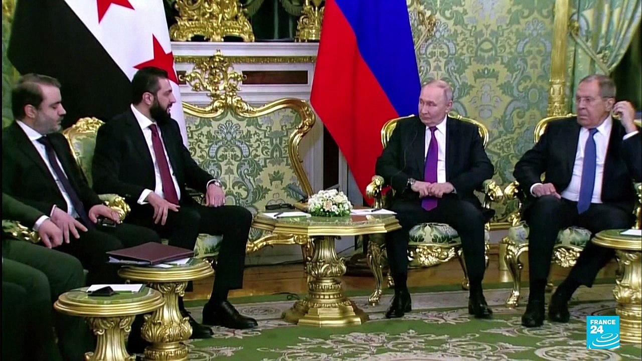 Ahmed al-Sharaa de visita en Moscú para hablar sobre las bases militares rusas en Siria
