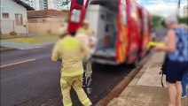 Idoso de 95 anos é socorrido pelos Siate após acidente doméstico em Cascavel