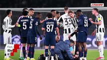 Khvicha Kvaratskhelia sort touché à la cheville droite lors de PSG-Newcastle - Foot - Ligue des champions