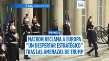 Macron reclama a Europa 