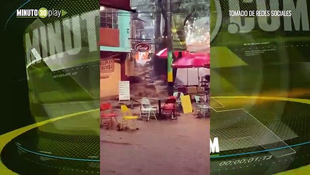 Árboles caídos y muros colapsados el saldo de las fuertes lluvias que sacudieron El Poblado