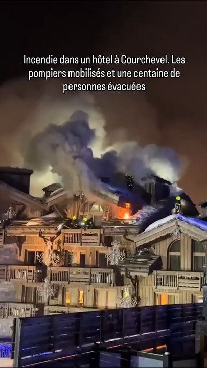 Incendie dans un hôtel à Courchevel.