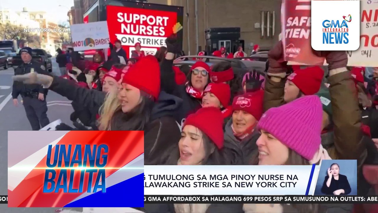 OWWA, handang tumulong sa mga Pinoy nurse na apektado ng malawakang strike sa New York City | Unang Balita