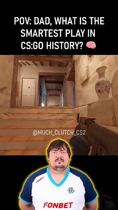 POV_ Dad, what is the smartest play in CS_GO_ 🧠 #cs2 #cs #csgo #pov #dosia #nade