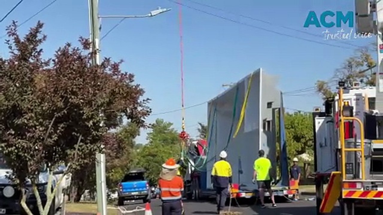 Helicopter flies pool into Orange home