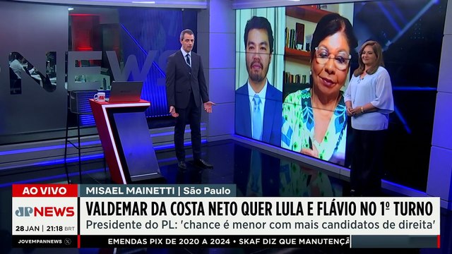 Valdemar Costa Neto quer Lula e Flávio Bolsonaro no 1º turno