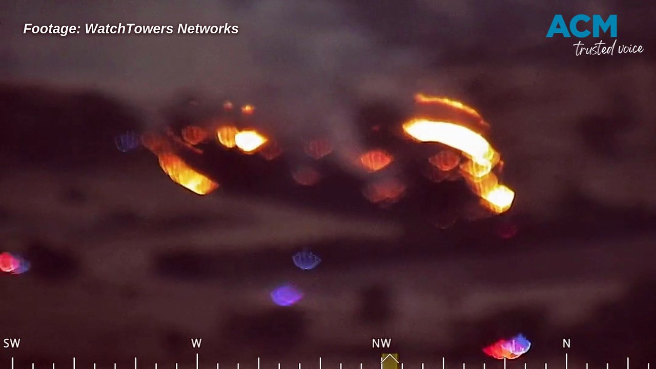 Grass fire burns through paddocks north of Gungahlin