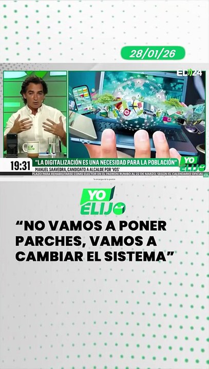 “No vamos a poner parches, vamos a cambiar el sistema”, afirmó Carlos Manuel Saavedra, candidato de VOS a la Alcaldía de Santa Cruz de la Sierra. Denunció que el actual funcionamiento del municipio “es abusivo con quien quiera hacer bien las cosas”.