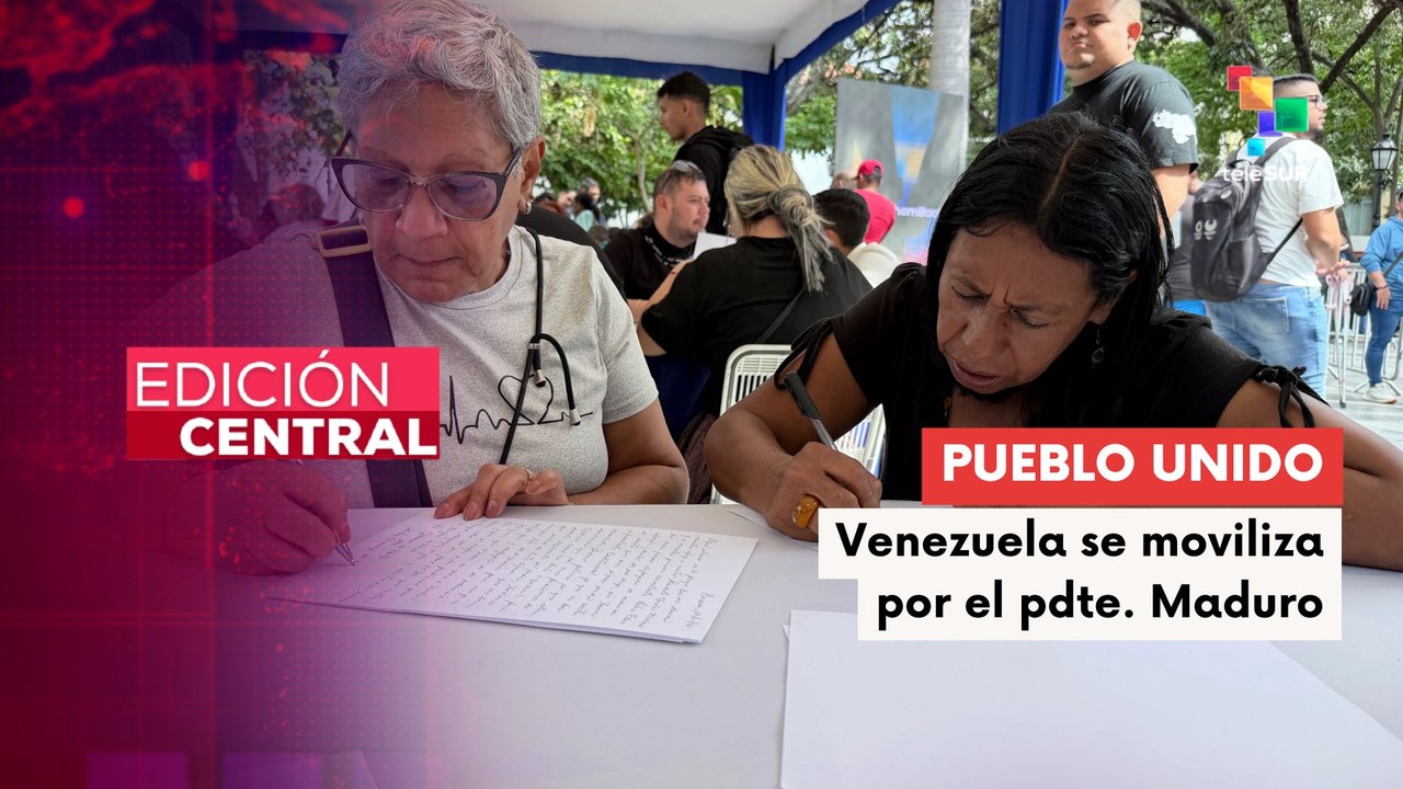 Pueblo venezolano expresa su apoyo al pdte. Maduro y la primera dama