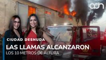 Así luce el incendio en una fábrica de plásticos en la alcaldía Álvaro Obregón I Ciudad Desnuda