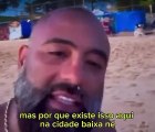 Influenciador lamenta que uma das praias mais lindas de Salvador tenha virado “favela”; veja