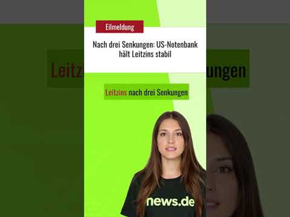 Nach drei Senkungen: US-Notenbank hält Leitzins stabil