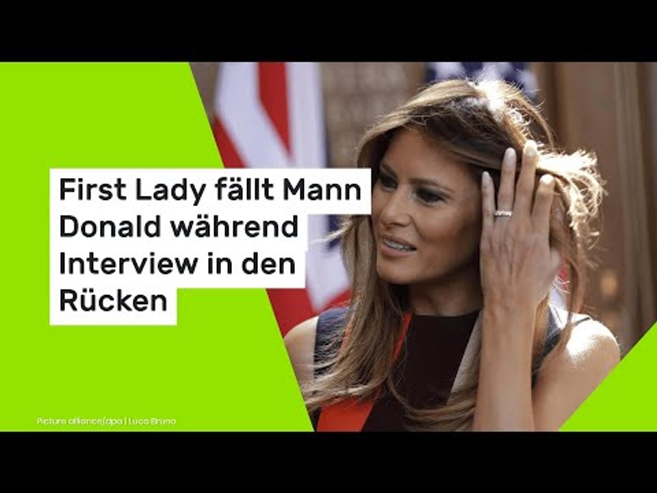 Melania Trump: First Lady fällt Mann Donald während Interview in den Rücken