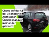 Chaos auf der A3 bei Bischbrunn: Autos nach Überholmanöver ineinander gekracht