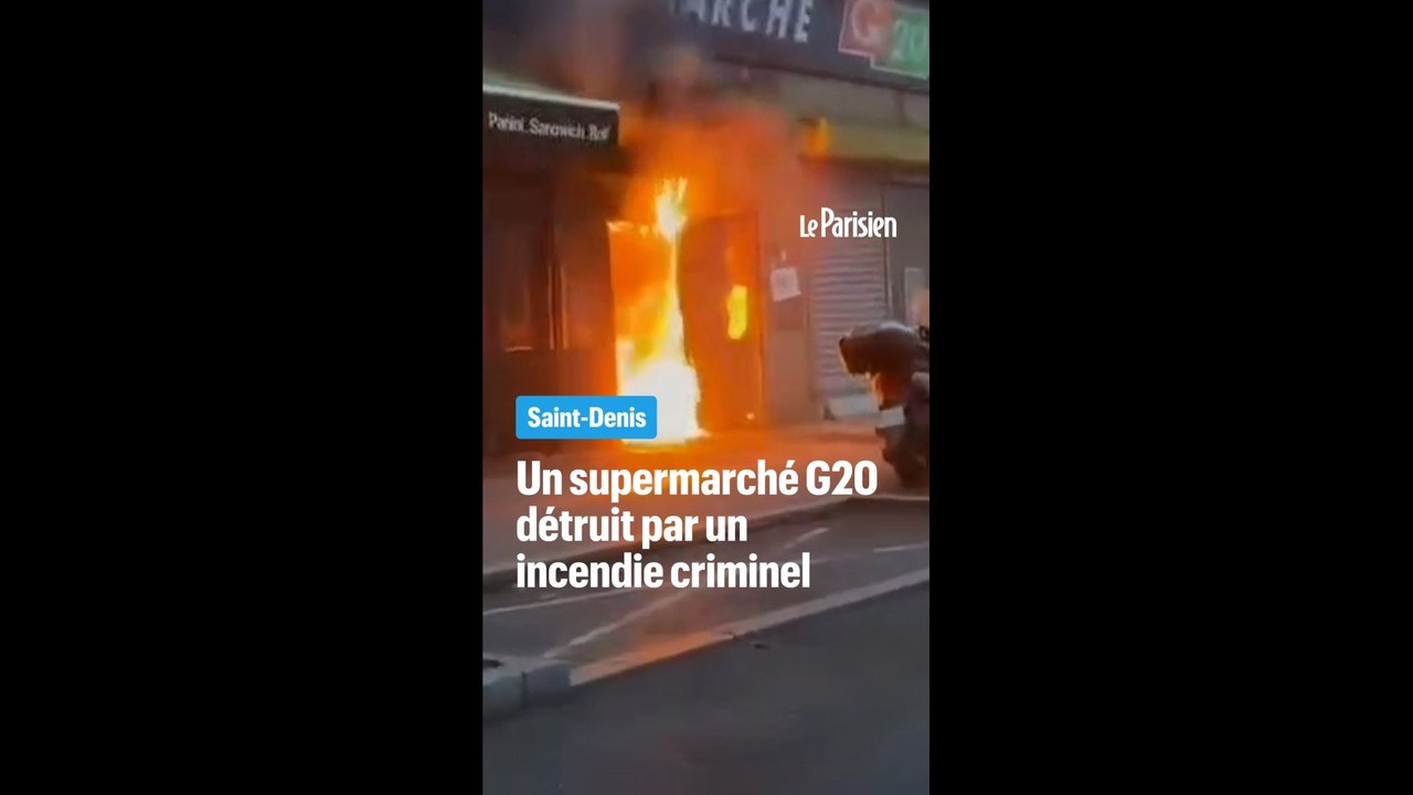 Saint-Denis : un incendie « criminel » détruit un supermarché