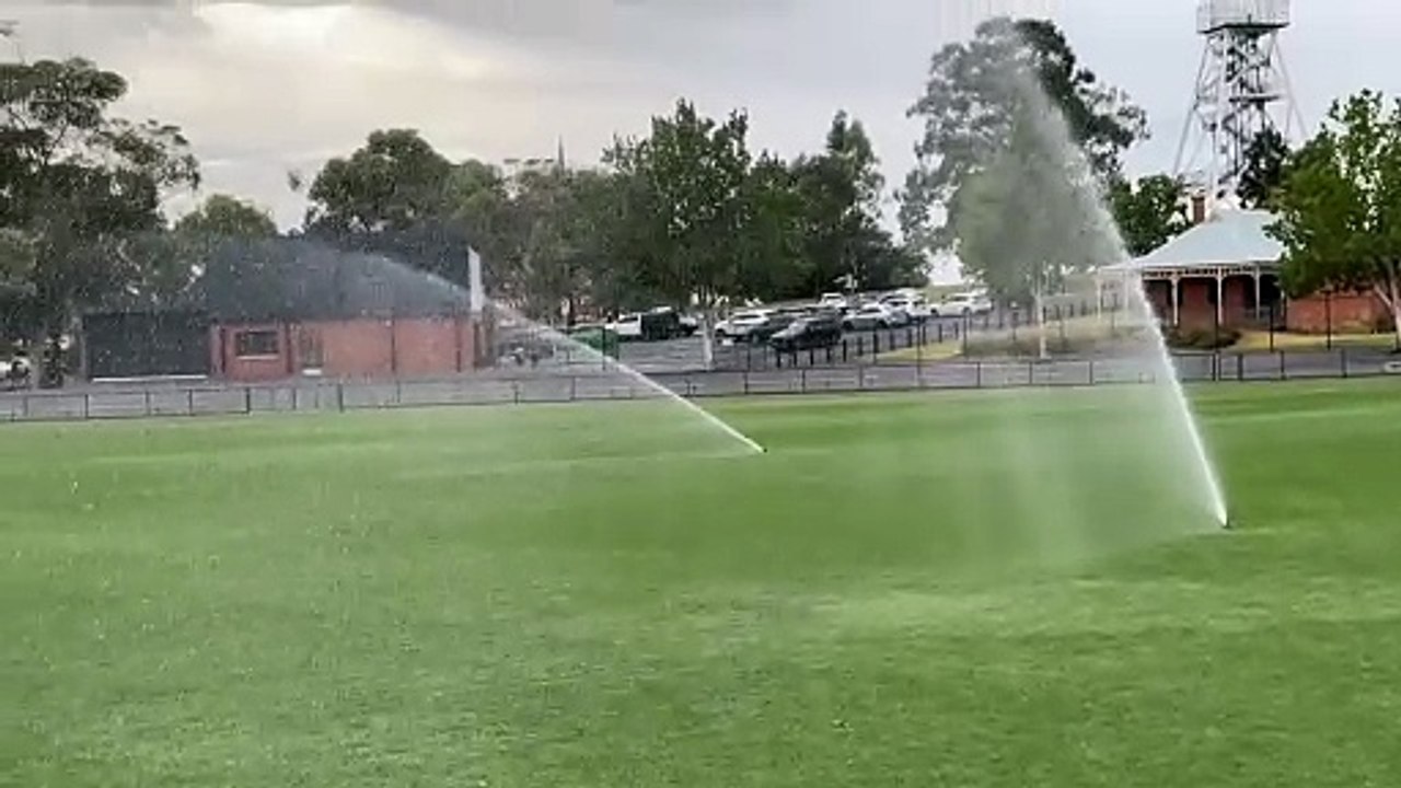 The QEO gets a drink during heatwave conditions.