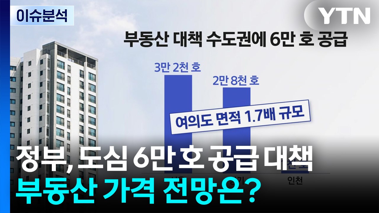 [뉴스나우] 정부, 도심에 6만호 공급 대책...부동산 가격 전망은? / YTN