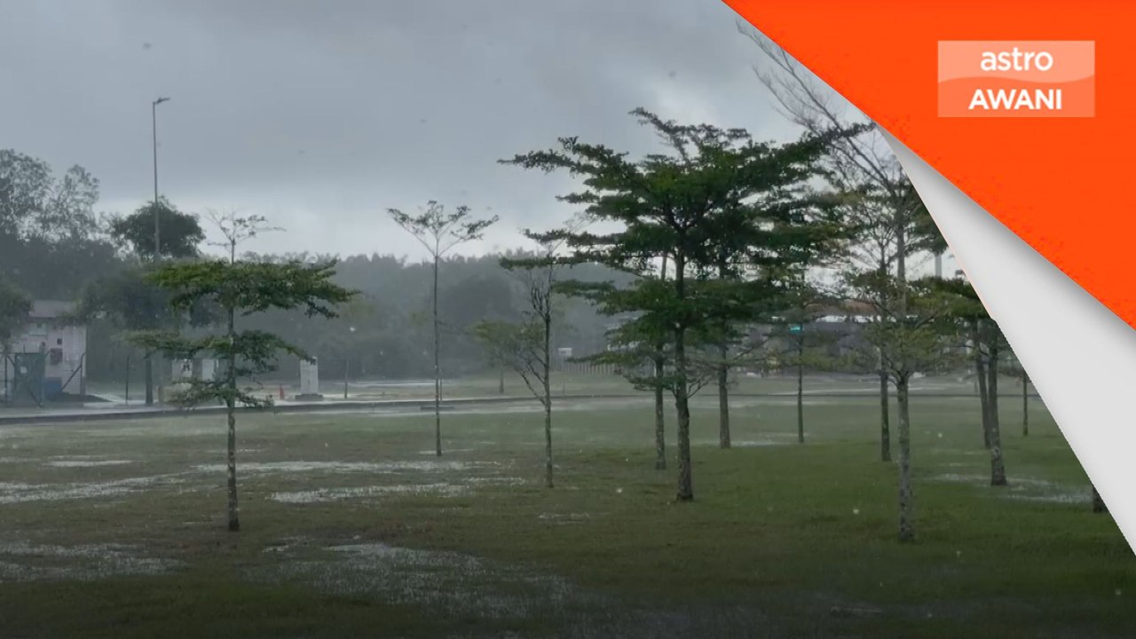 Hujan lebat, ribut petir beberapa kawasan Sabah, Sarawak hari ini