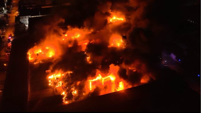 Bursa'da kimyasal yüzey kaplama fabrikasında yangın