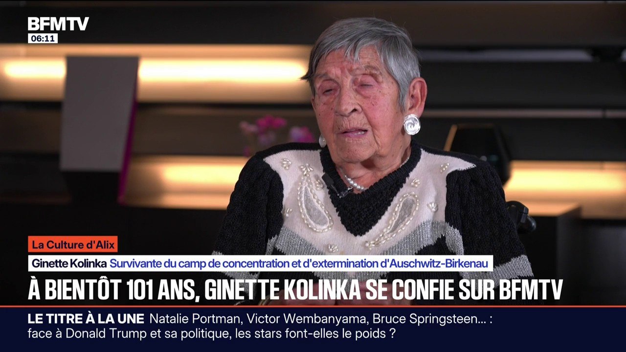LA CULTURE D'ALIX -  À bientôt 101 ans, Ginette Kolinka, qui fait partie des dernières survivantes de la Shoah, se confie sur BFMTV