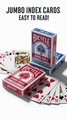 Bicycle Jumbo Index Playing Cards 2 Pack – Large Print Poker Size Decks for Easy Reading