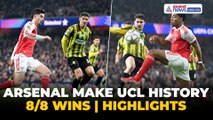 Arsenal vs Kairat Highlights: Gunners Make UCL History With Perfect 8/8 Record