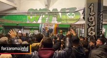 Panathinaikos-Roma, invasione giallorossa ad Atene: la festa con i tifosi greci