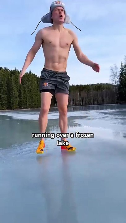 Sprinting On Ice 🥶