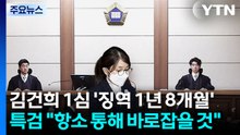 김건희 1심 '징역 1년 8개월'...양측 모두 항소 전망 / YTN