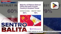 Nakararaming Pilipino, walang tiwala sa China batay sa survey ng OCTA Research; paglaganap ng mga pro-China narrative sa usapin sa West Phl Sea, sinisiyasat ng AFP | ulat ni Patrick de Jesus