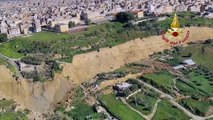 Sorvolo sulla frana di Niscemi, secondo filmato diffuso dai Vigili del Fuoco