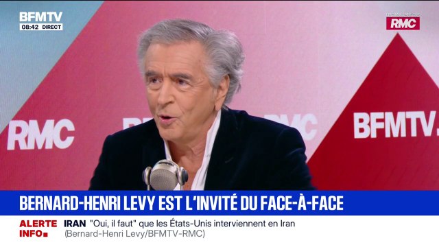 On est dans une nouvelle sorte de guerre, avec d'un côté les démocraties et de l'autre, des régimes autoritaires, impérialistes, des islamistes radicaux, des Russes , estime Bernard-Henri Lévy, écrivain et philosophe