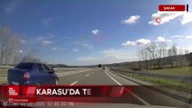 Sakarya’da şerit ihlali yapan sürücü kazaya davetiye çıkardı