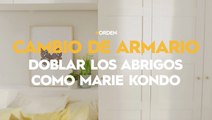 Cambio de armario: cómo doblar los abrigos como Marie Kondo