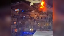Luxushotel in französischem Skiort brennt lichterloh