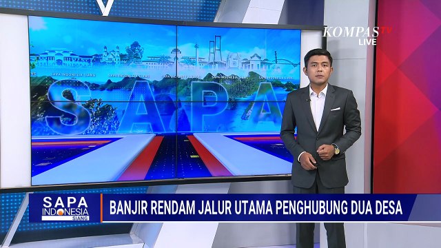 Banjir Putus Jalan Penghubung Dua Kecamatan di Karawang | SAPA SIANG